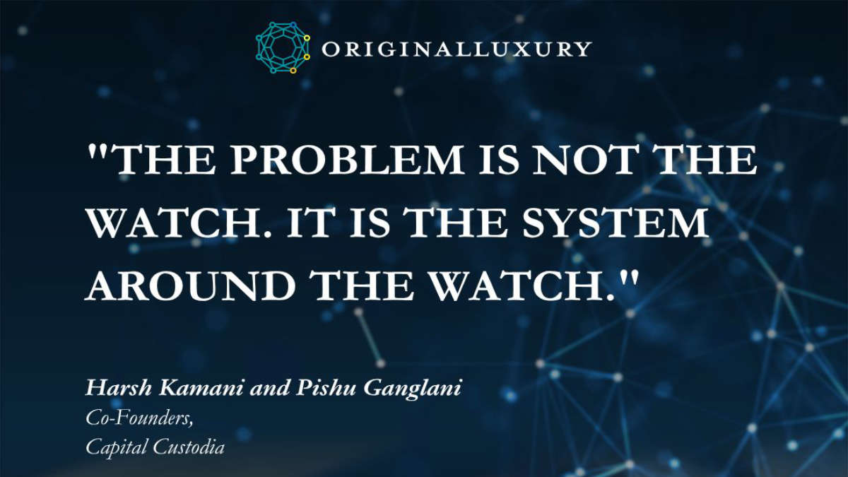Capital Custodia co-founders featured in The OriginAll — the system around the watch